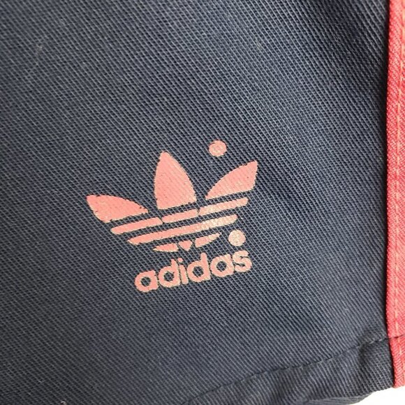 Adidas Vintage 1980s Running Shorts Made in USA Blue Red Trefoil Size XL - Picture 3 of 13